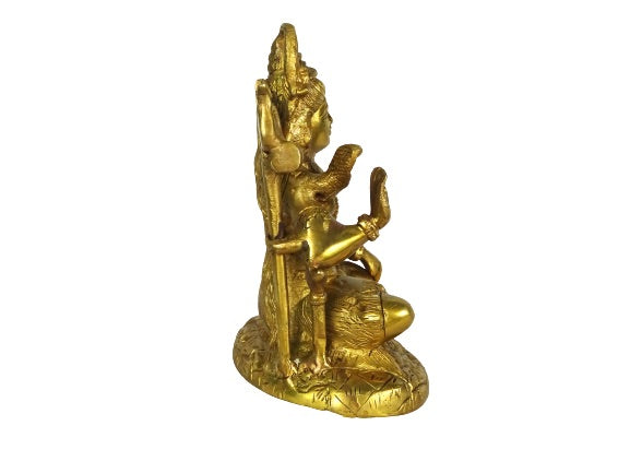 Estatua de bronce india del Dios hindú Shiva