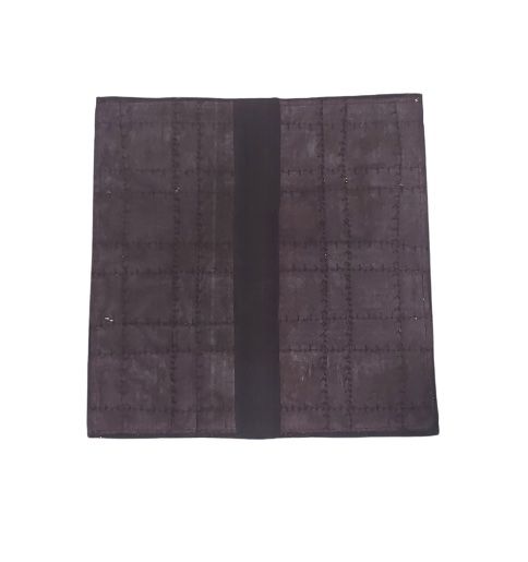 Funda de cojín étnico indio patchwork MARRÓN OSCURO