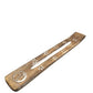 Incensario de madera indio con estrellas y ying yang