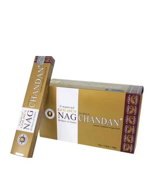 Incienso natural Golden Nag Chandan (sándalo)