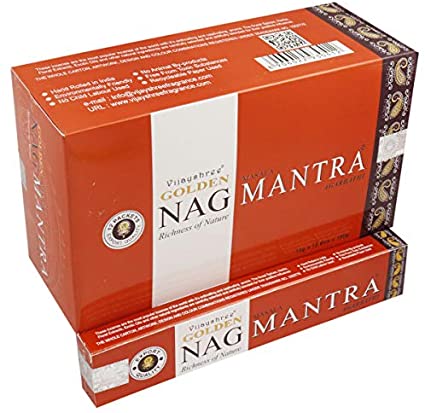 Incienso natural indio Golden Nag Mantra Vijayshree