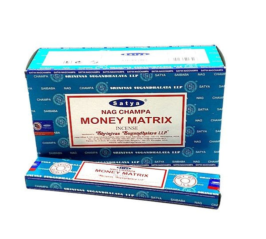 Incienso natural Indio Satya Money Matrix