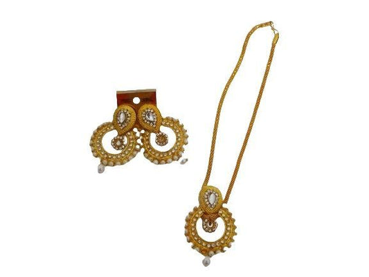 Conjunto de bisutería Bollywood de dos piezas