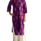 Kurti Estampado Morado — Motivos Ikat