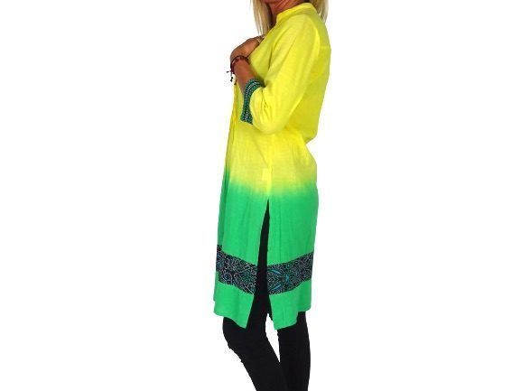 Camisola étnica (kurti) de algodón