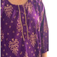 Kurti Estampado Morado — Motivos Ikat