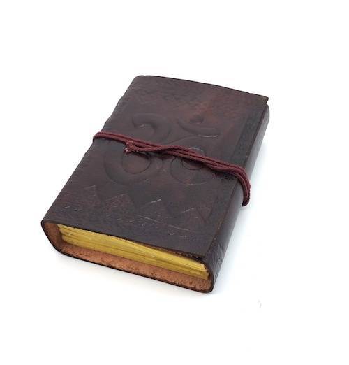 Libreta 100% ecológica India de piel OM