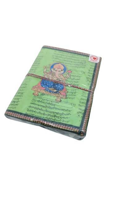 Libreta 100% ecológica de India con Ganesh