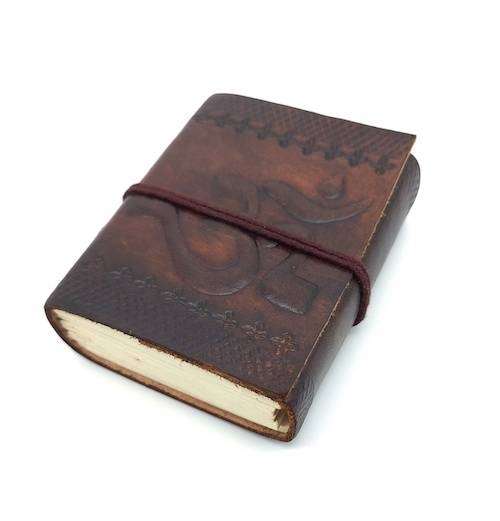 Libreta 100% ecológica India de piel OM