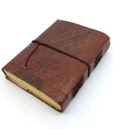 Libreta 100% ecológica India de piel Ganesh