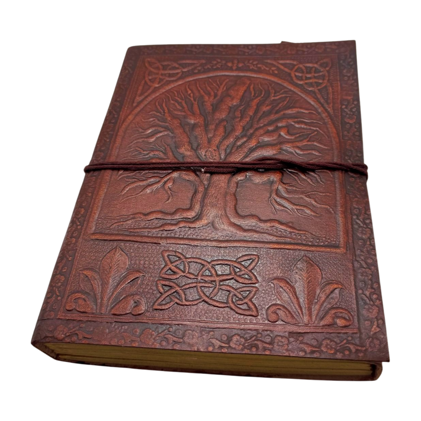 Libreta 100% ecológica India de piel árbol de la vida