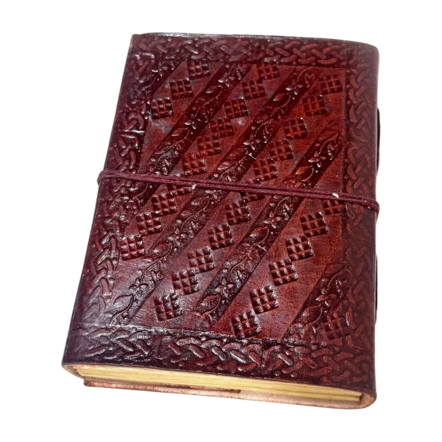 Libreta 100% ecológica India de piel Flor de la Vida