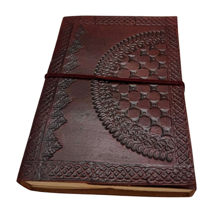 Libreta 100% ecológica India de piel con mandala