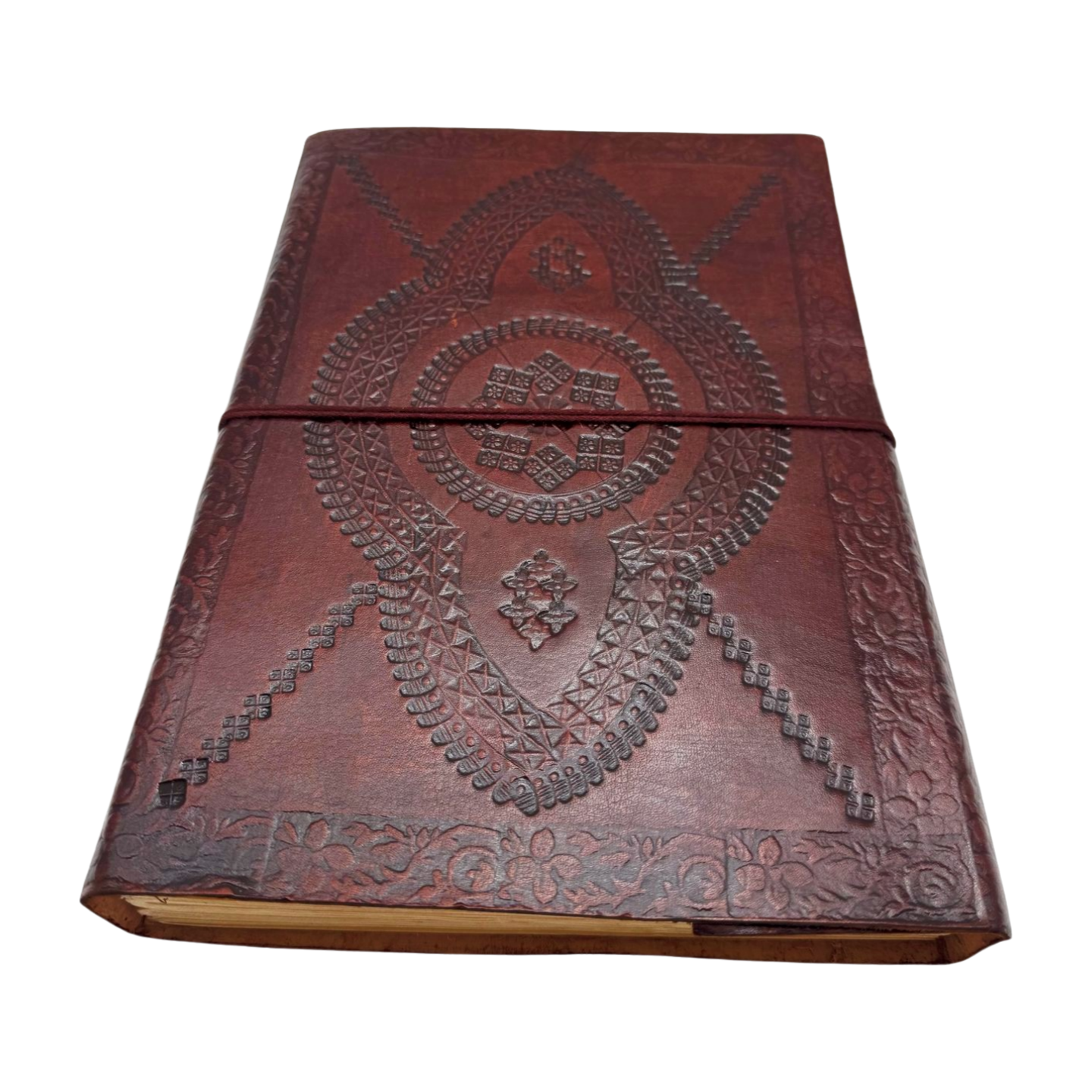 Libreta 100% ecológica India de piel con mandala