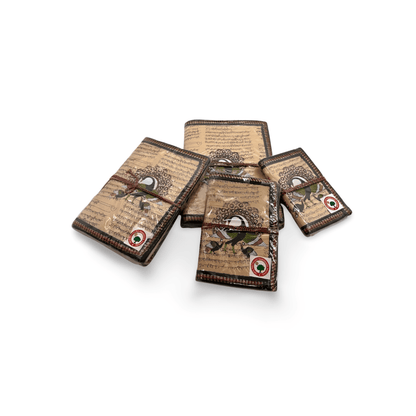 Libreta 100% ecológica de India con Pavo Real