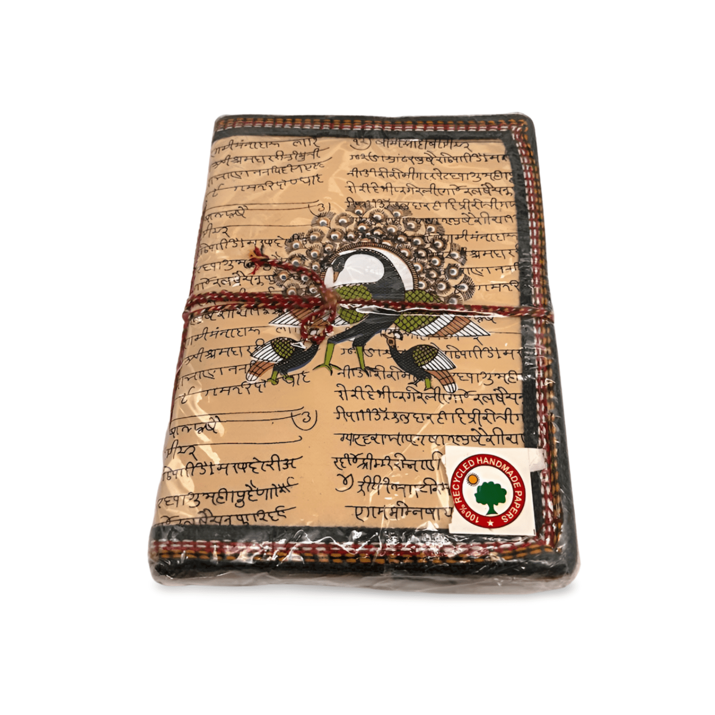 Libreta 100% ecológica de India con Pavo Real