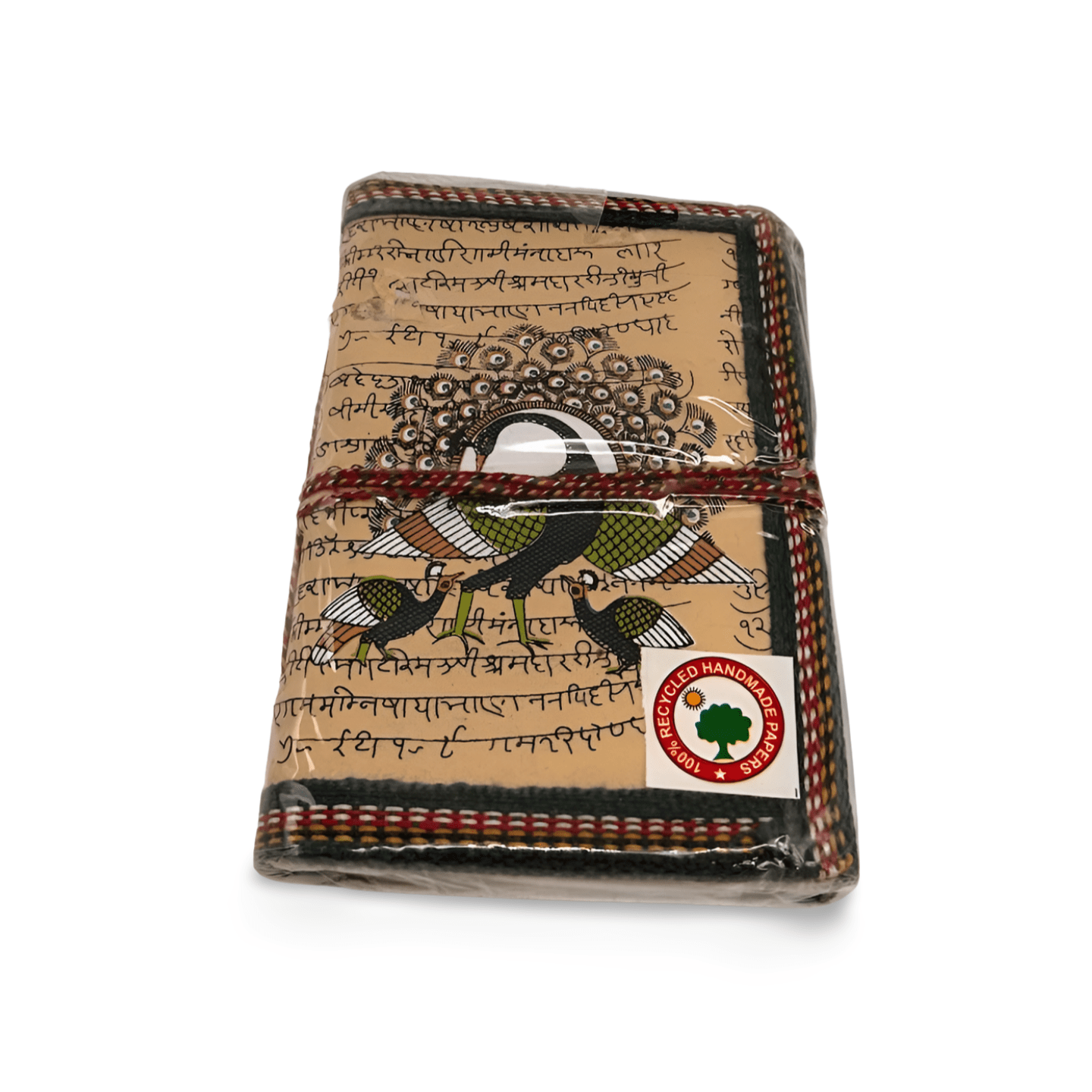 Libreta 100% ecológica de India con Pavo Real