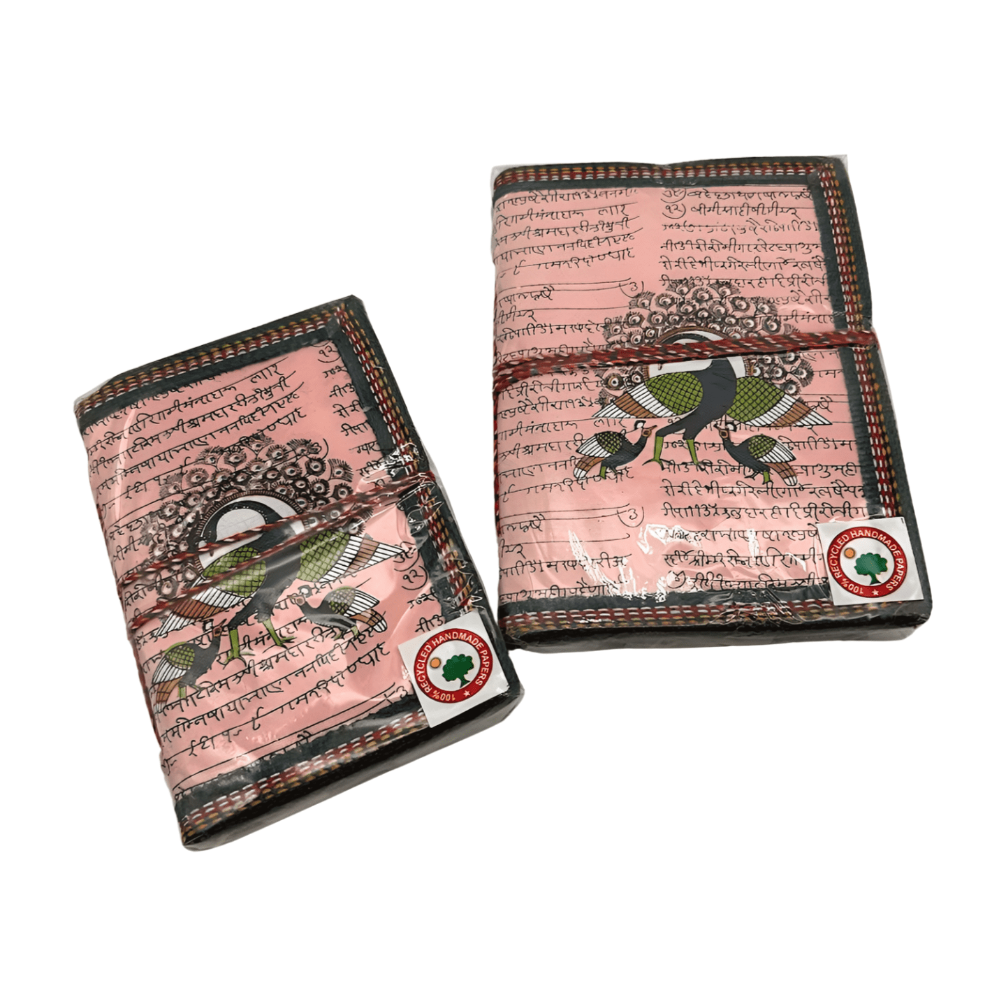 Libreta 100% ecológica de India con Pavo Real
