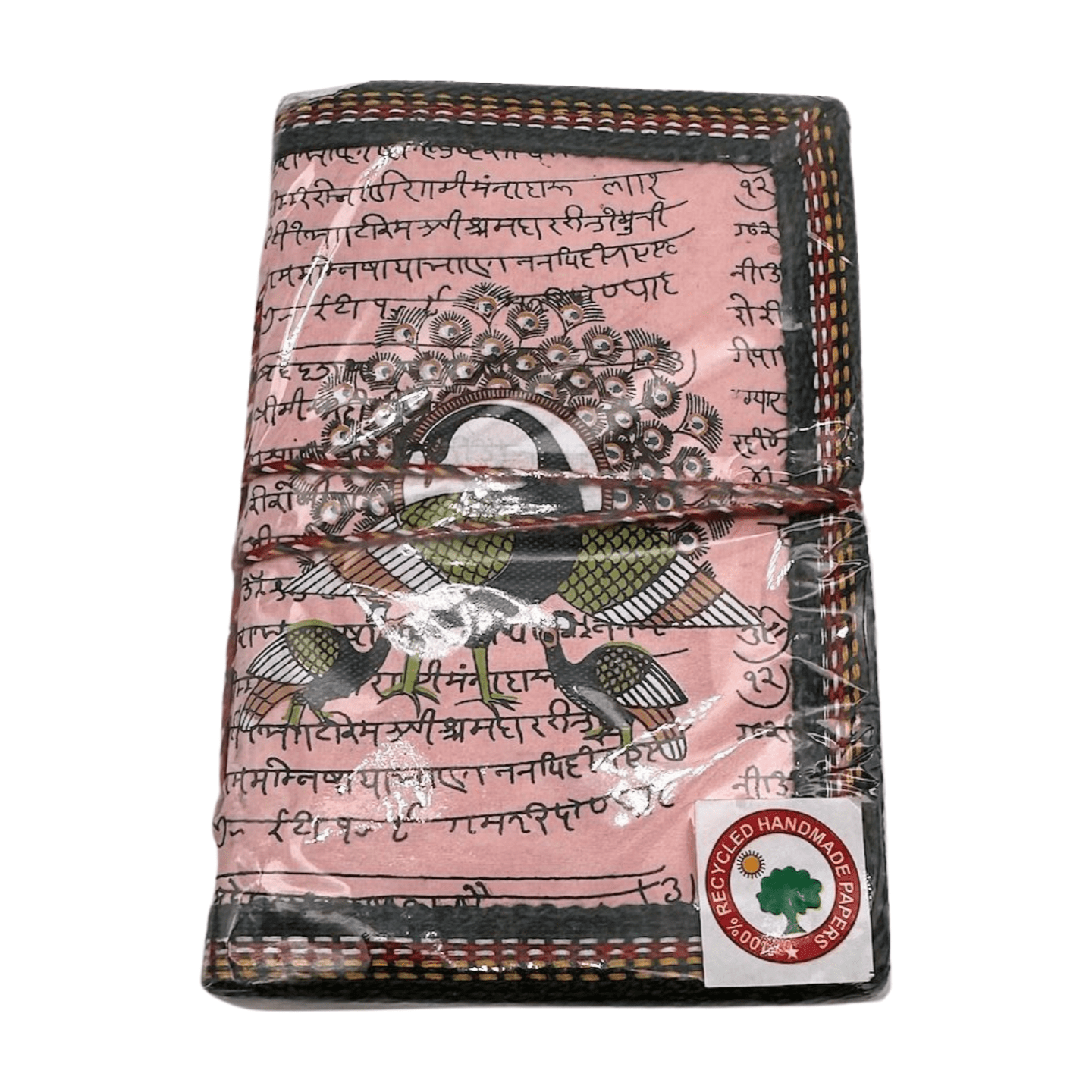 Libreta 100% ecológica de India con Pavo Real