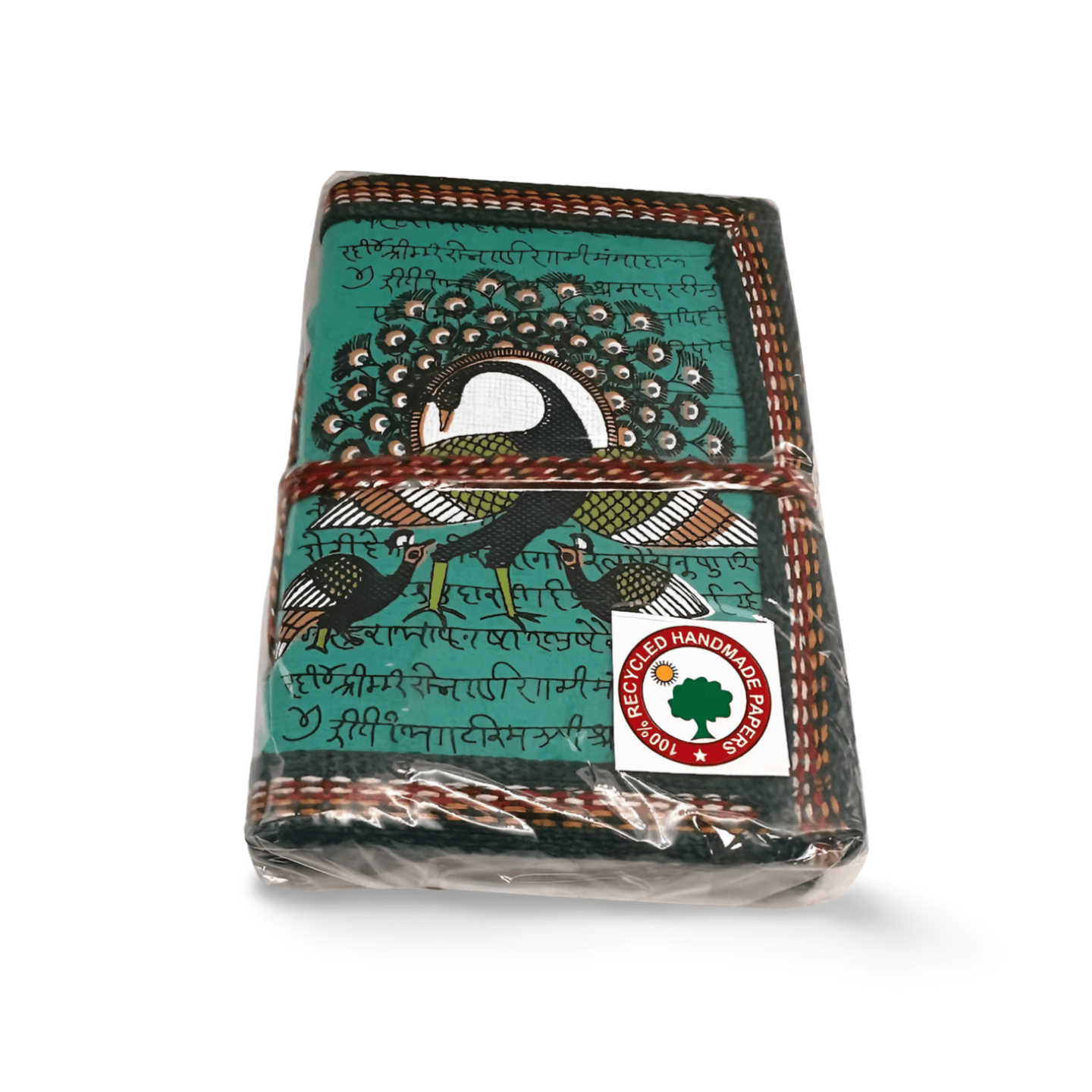 Libreta 100% ecológica India con Pavo Real