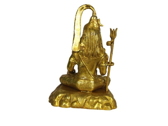 Estatua de bronce india del Dios hindú Shiva