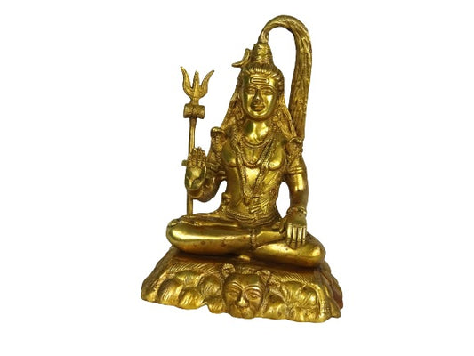 Estatua de bronce india del Dios hindú Shiva