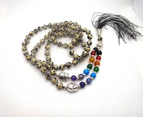 Japa Mala indio de minerales de JASPE DÁLMATA