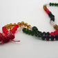 Japa mala de la India de cristales de colores