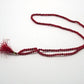 Collar de cuentas pequeñas de ÁGATA ROJA en forma de Japa Mala