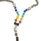 Mala de minerales naturales CUARZO AHUMADO y piedras 7 chakras con cabeza de Buda