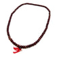 Mala budista de madera roja