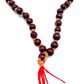 Mala budista de madera roja