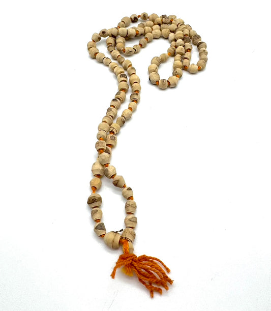 Japa mala de la India de madera de Tulsi