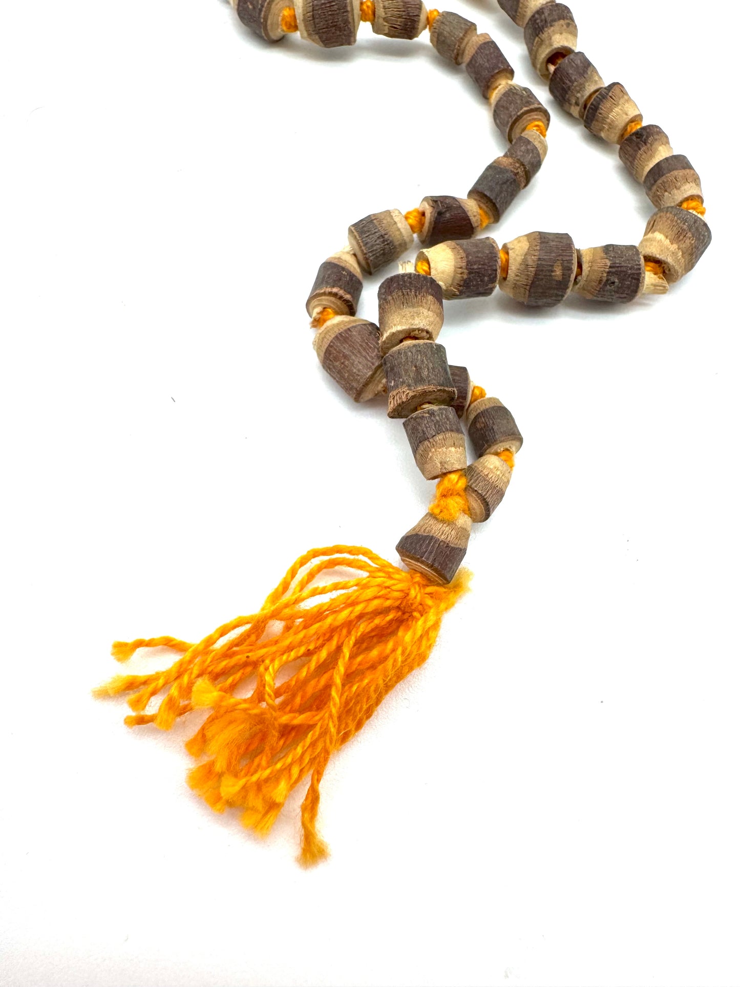 Japa mala de la India de madera de Tulsi