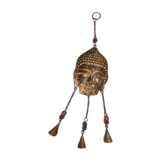 Móvil decorativo de metal con buda