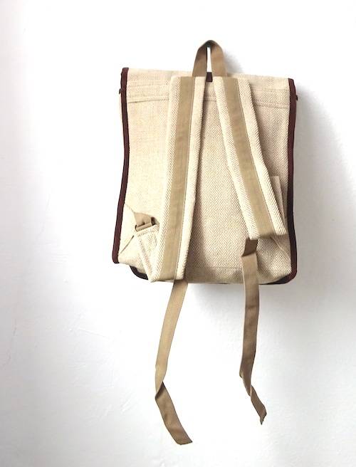 Mochila de cañamo ecológico color crema