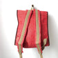 Mochila de cañamo ecológico color rojo