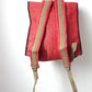 Mochila de cañamo ecológico color rojo
