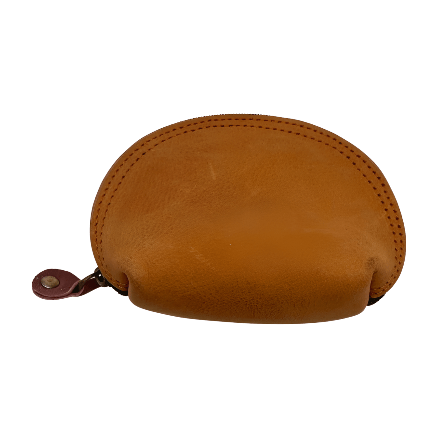 Monedero indio de piel camel