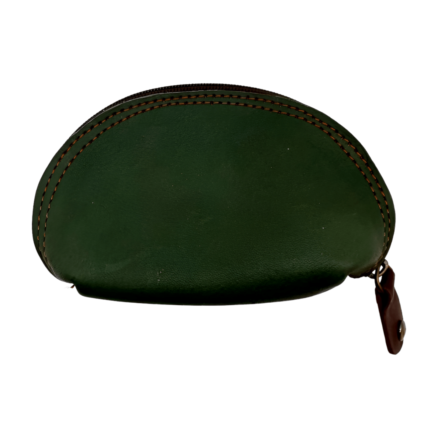 Monedero indio de piel verde