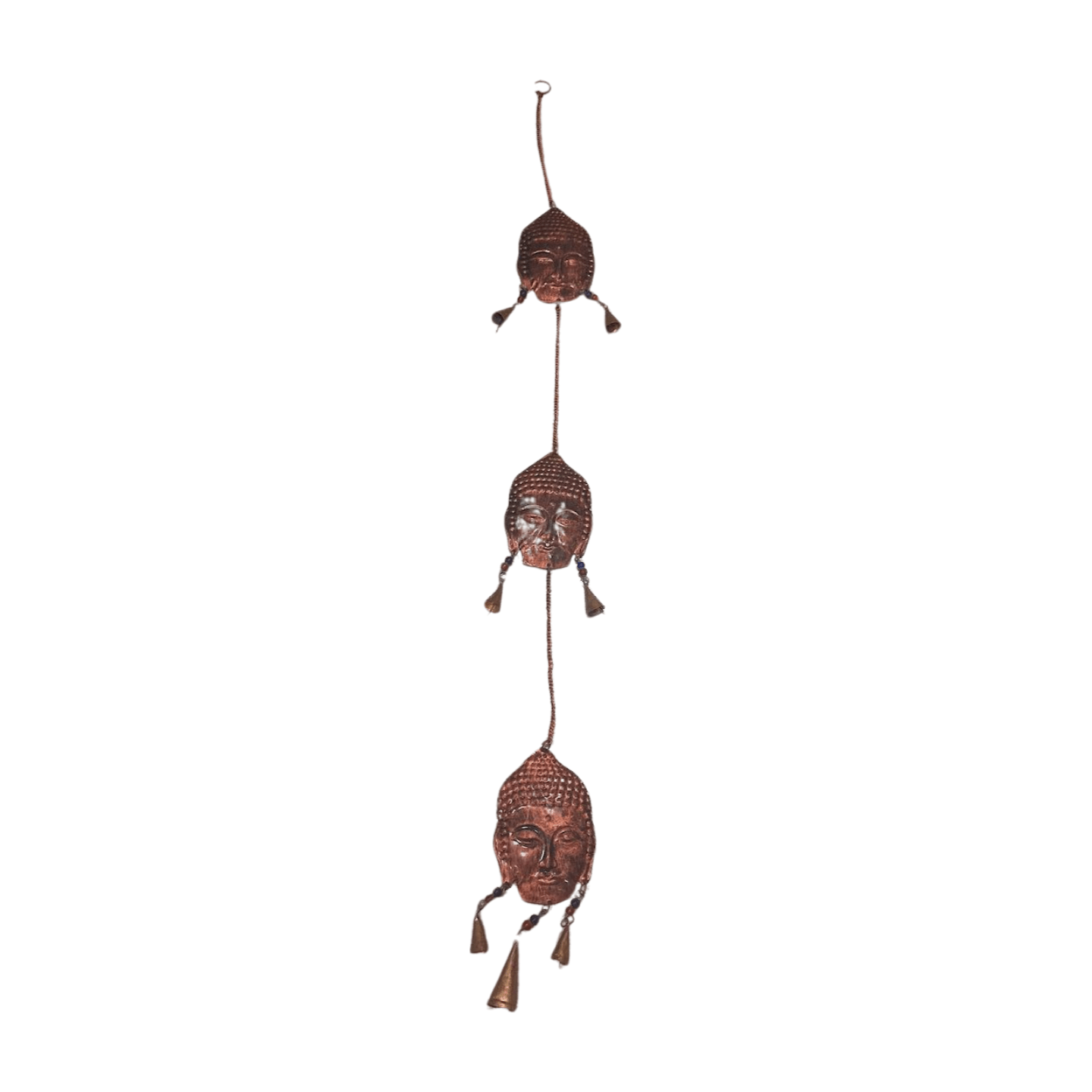 Móvil decorativo de metal con 3 Budas