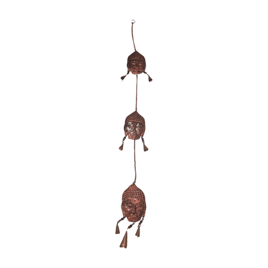 Móvil decorativo de metal con 3 Budas