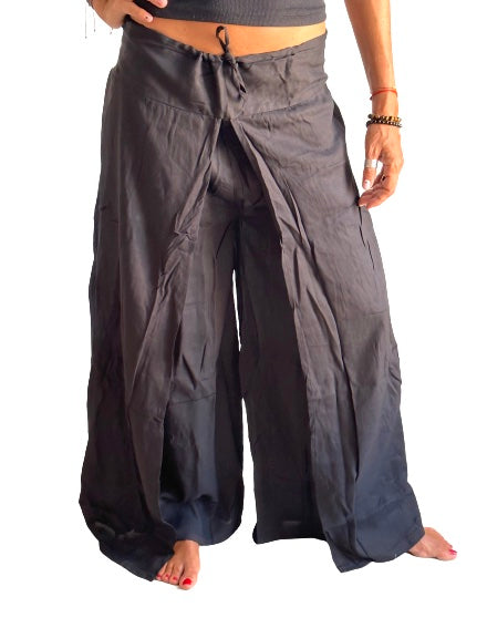 Pantalón abierto indio color negro