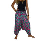 Pantalón afgano indio estampado floral colores vivos