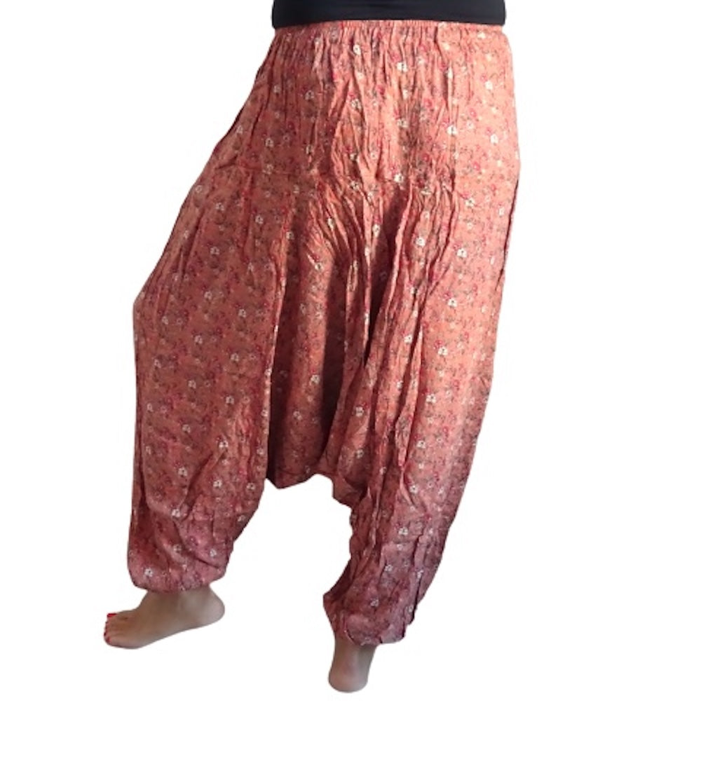 Pantalón afgano indio estampado floral