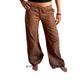 Pantalón indio marrón de algodón