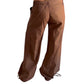 Pantalón indio marrón de algodón