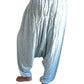 Pantalón afgano indio azul claro estampado