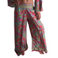 Pantalón superpuesto de seda de India