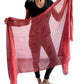 Foulard granate estampado con con mantra OM